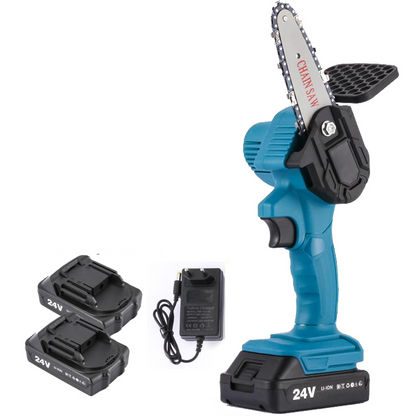 Motosserra Portátil Potente - Bateria de Lítio Recarregável [1 ANO GARANTIA] - Loja Oferta Box